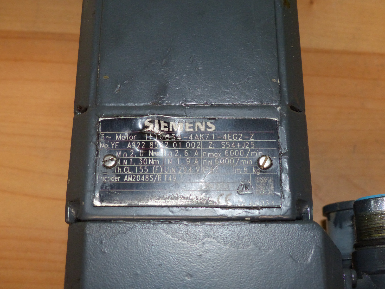 Siemens 1FT6034-4AK71-4EG2-Z used s.Bilder