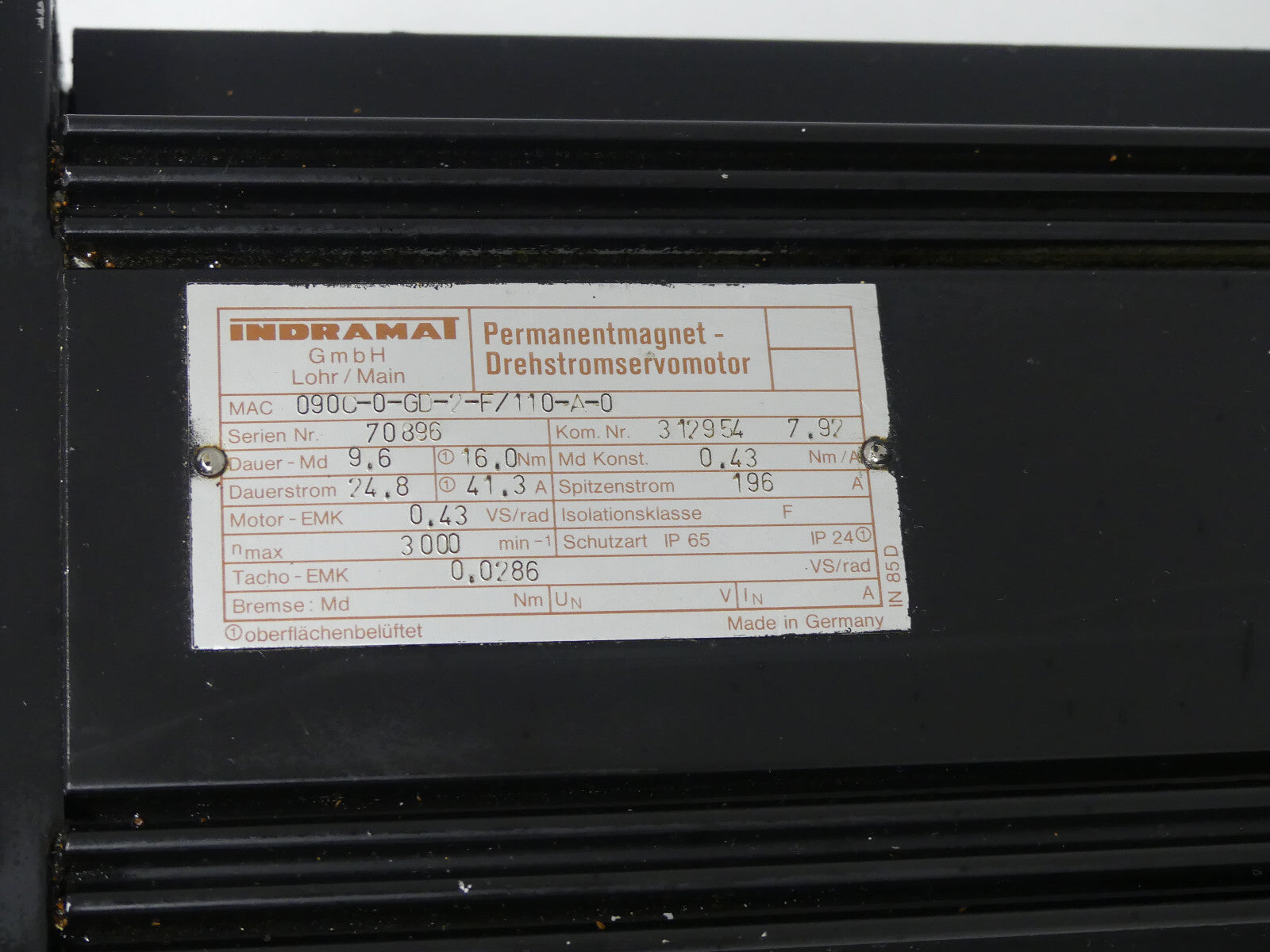 Indramat MAC090C-0-GD-2-F/110-A-0