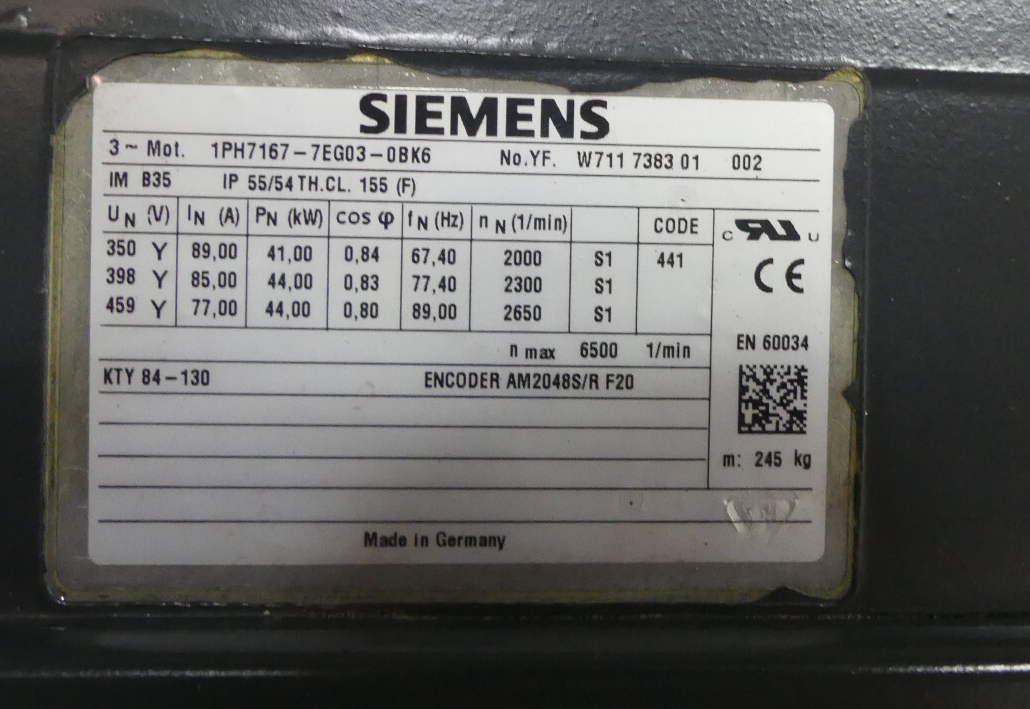 Siemens 1PH7167-7EG03-0BK6