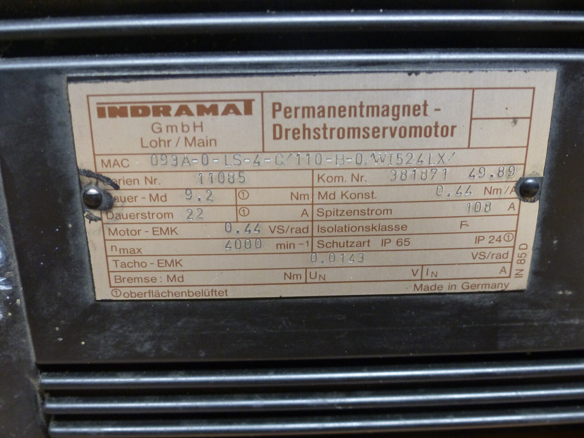 indramat mac093a-0-ls-4-c/110-b-0/w1524lx