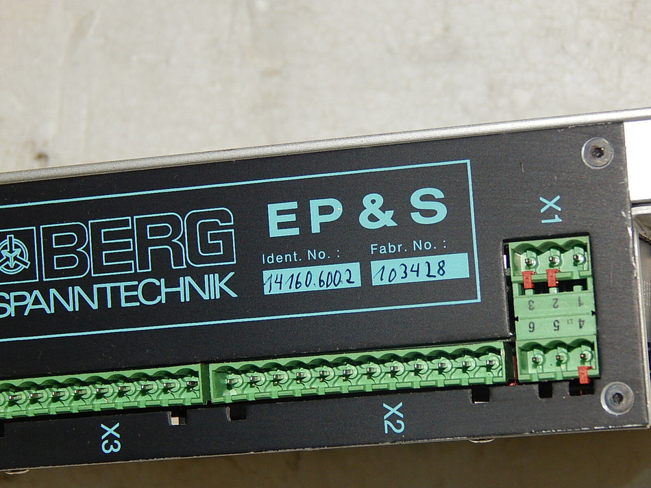 Berg Spanntechnik Elektronische Programmiebares Spannsystem EP&S 14160.6002
