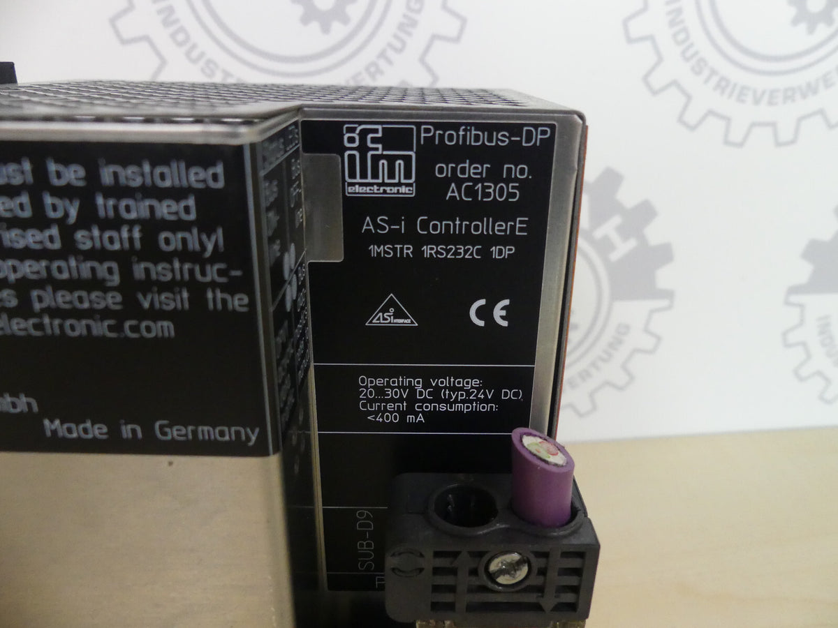 IFM PROFIBUS-DP AC1305 AS-i ControllerE 1MSTR 1RS232C 1DP
