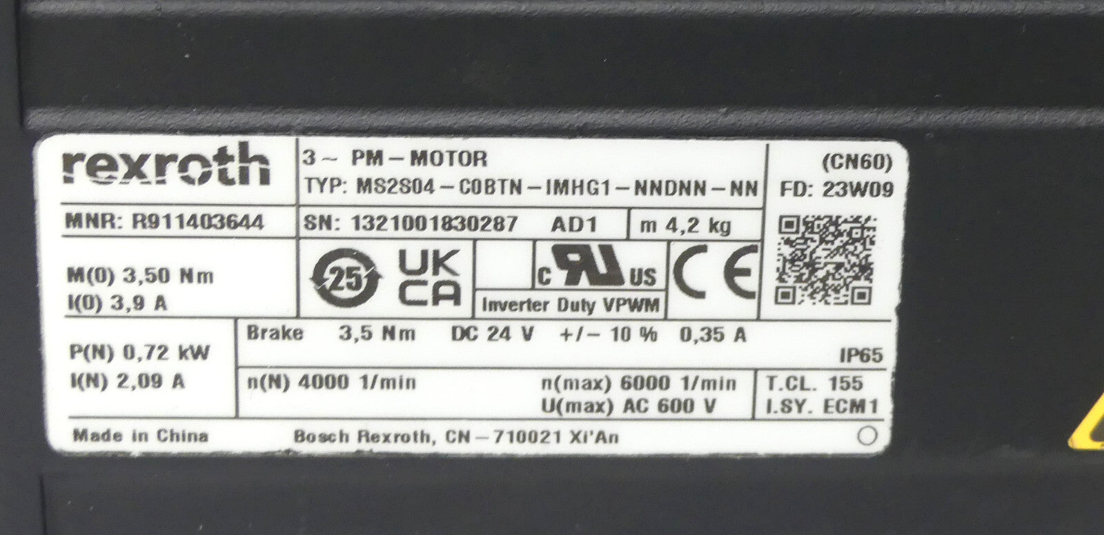REXROTH MS2S04-C0BTN-IMHG1-NNDNN-NN MNR:R911403644 ( NEUWERTIG )