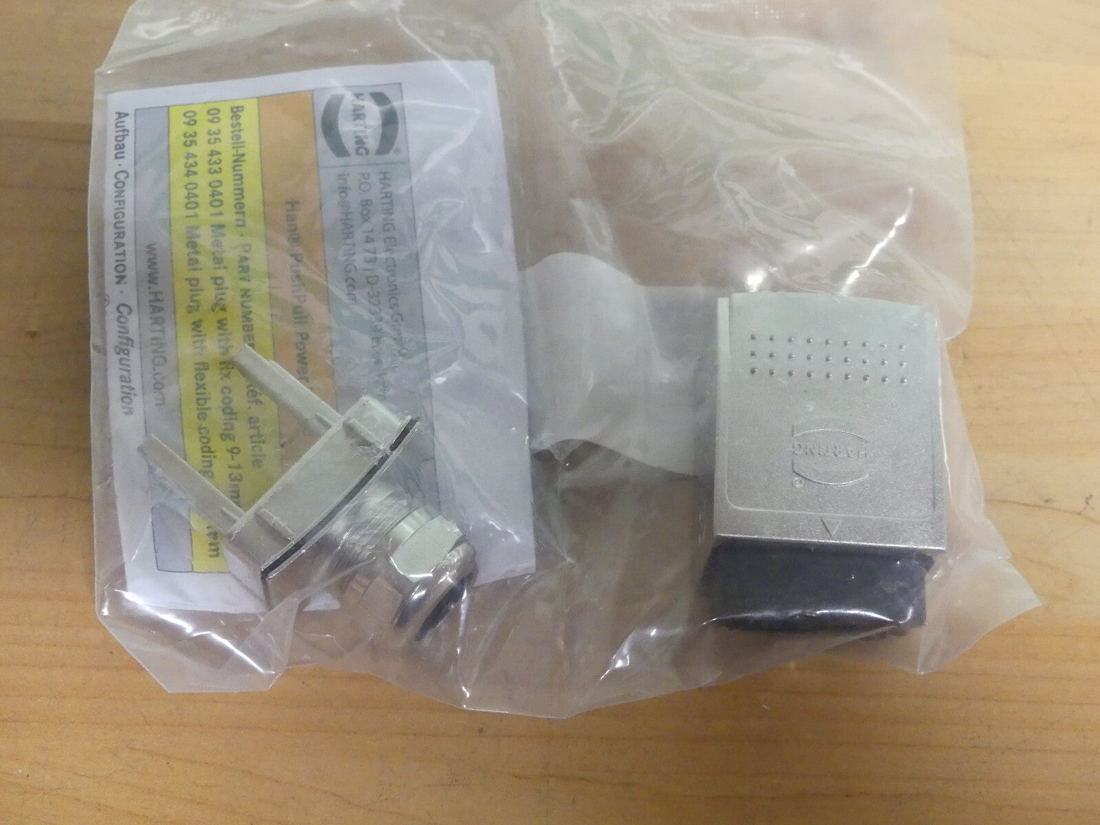 HARTING 09354310401 Han PP Power L Met plug metal fix coding