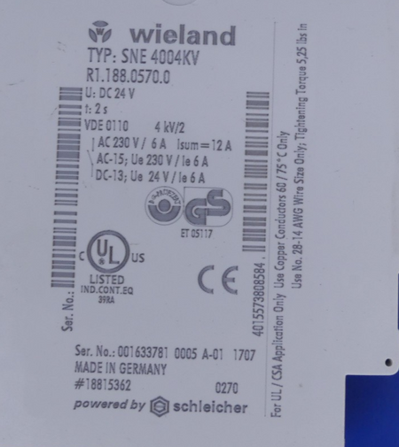 Wieland SNE 4004KV