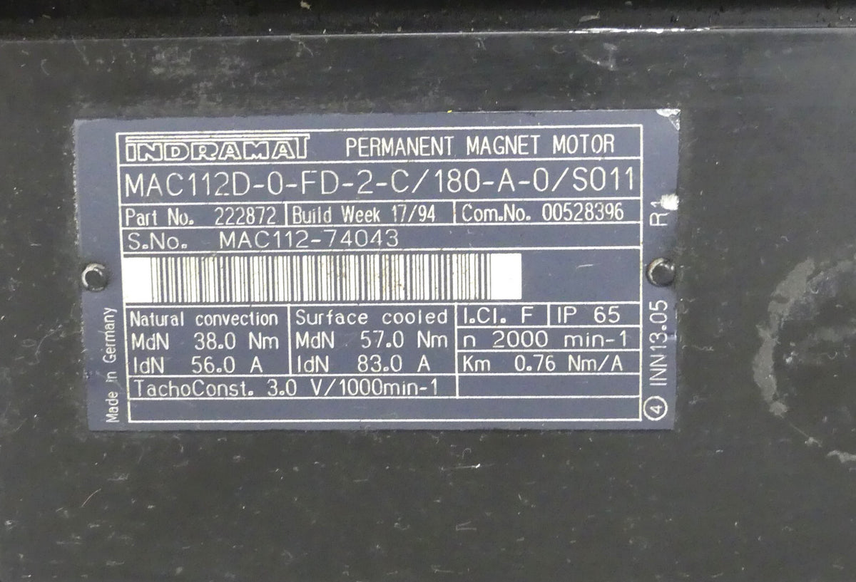 Indramat MAC112D-0-FD-2-C/180-A-0/S001 (ohne deckel)