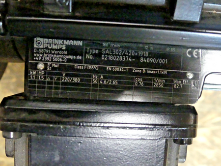 BRINKMANN PUMPS SAL302/420+1918
