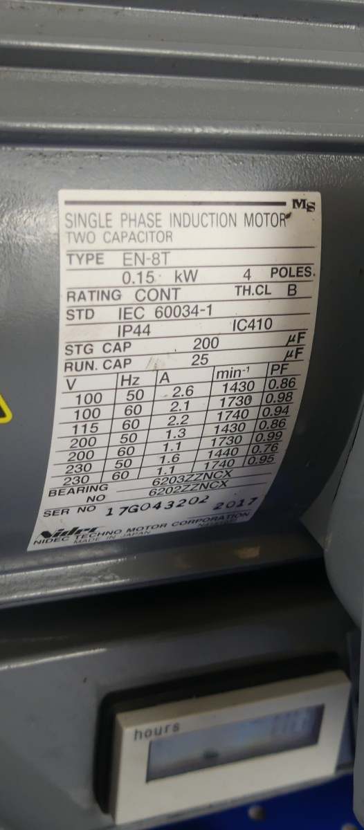ANEST IWATA SCROLL MEISTER OILFREE SCROLL VACUUM PUMP ISP-90CS50