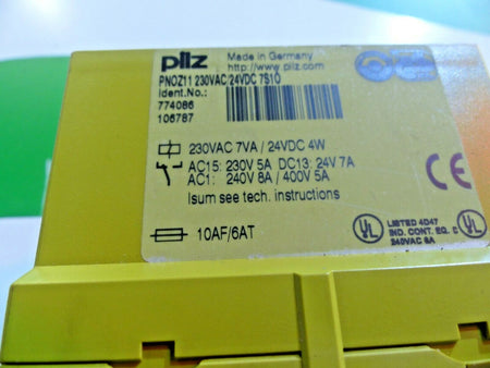 Pilz PNOZ11 230VAC/24VDC 7S10