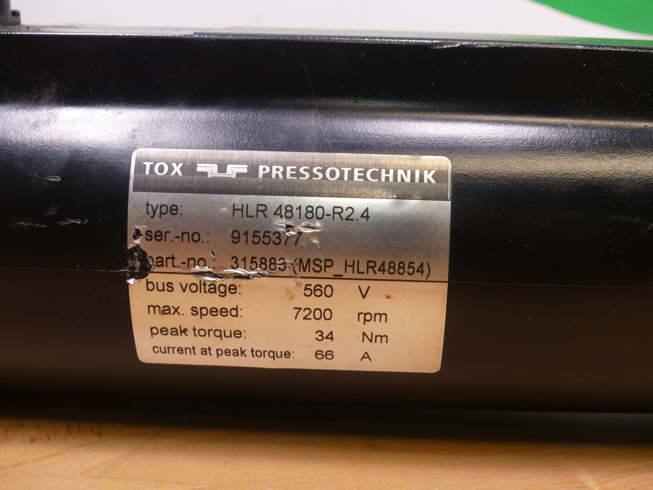 TOX PRESSOTECHNIK HLR48180-R2.4 SERVOMOTOR