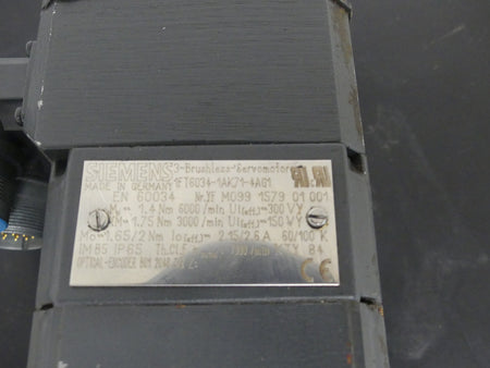 Siemens Servomotor 1FT6034-1AK71-4AG1 used s.Bilder
