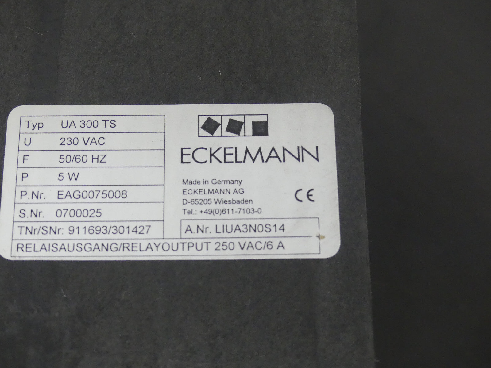 Eckelmann UA 300 TS LIUA3N0S14 used