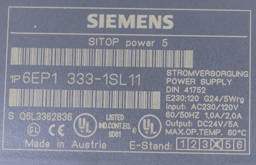Siemens Sitop Power 5 6EP1333-1SL11