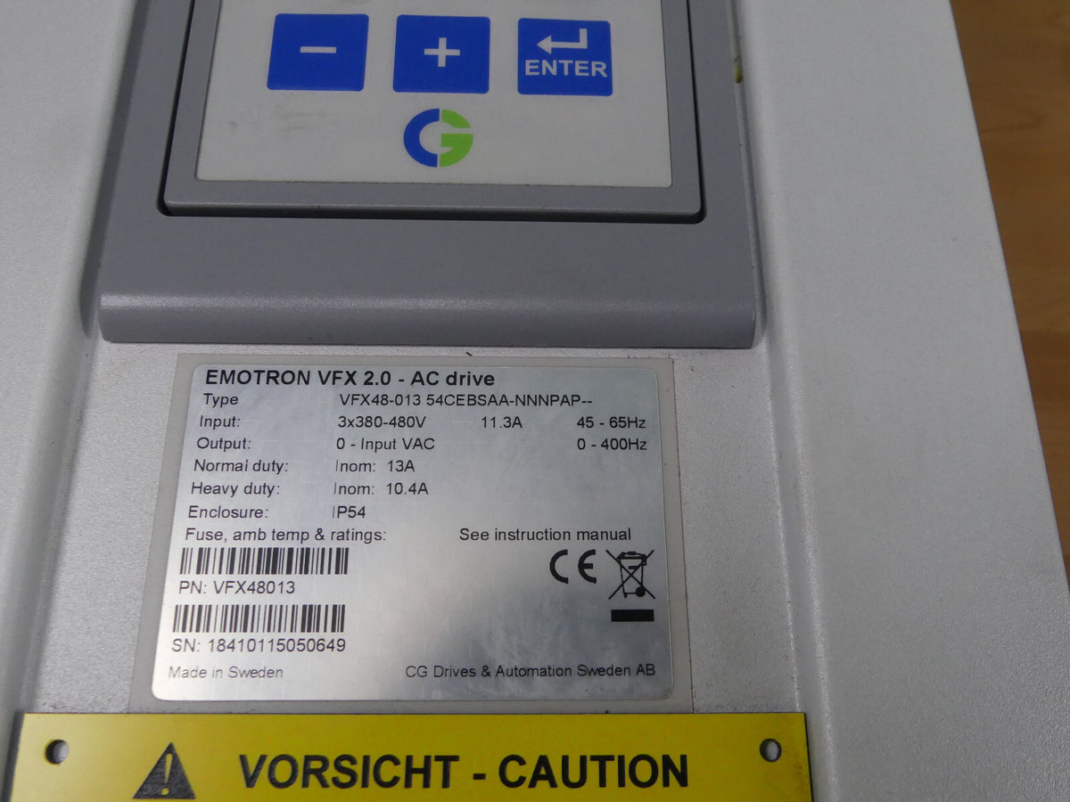 EMOTRON VFA 2.0-AC drive VFX48-013 54CEBSAA-NNNPAP--