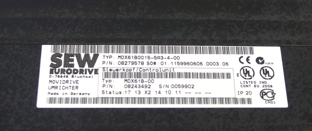 SEW MDX61B0015-5A3-4-00  EURODRIVE