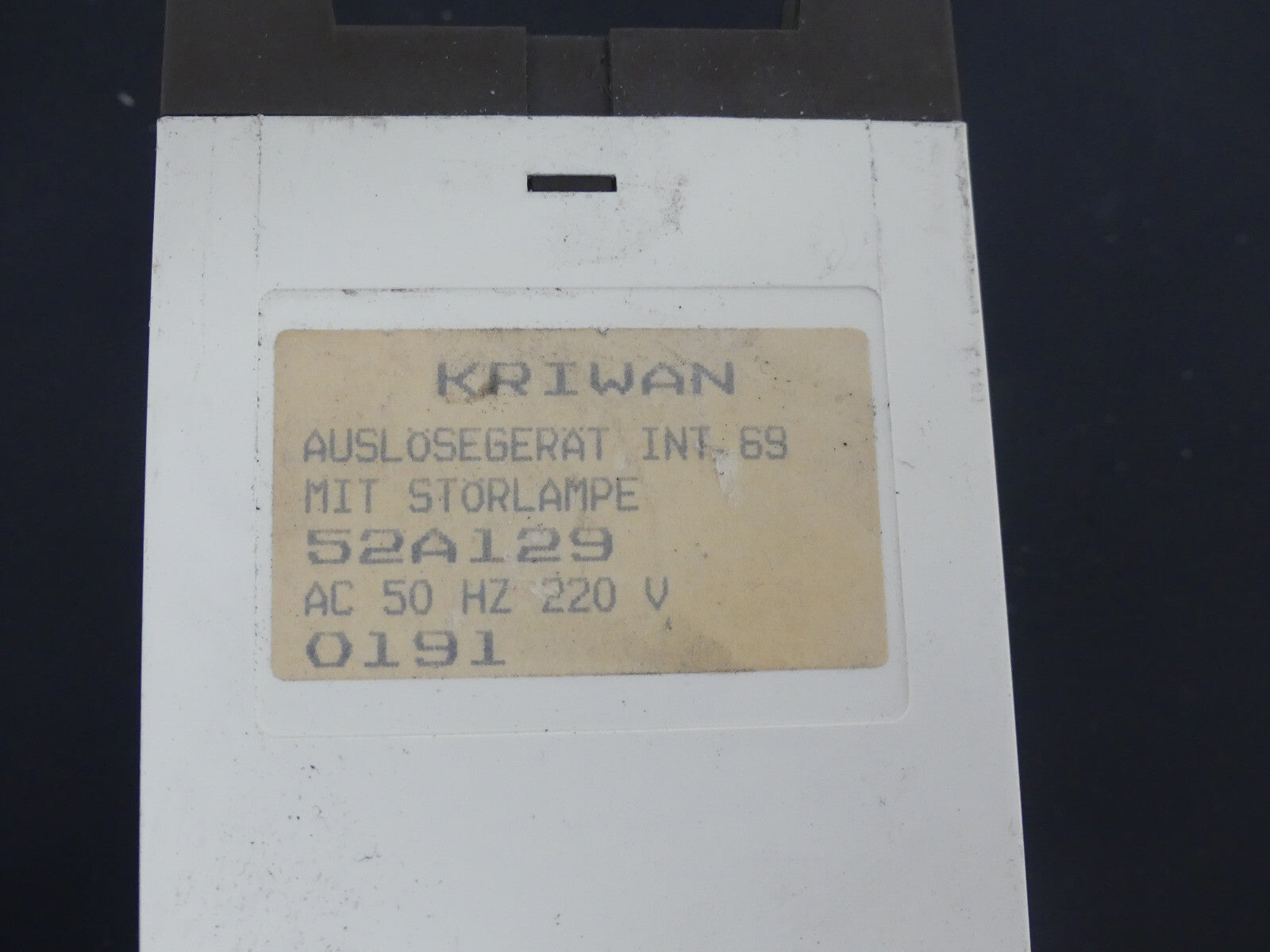 Kriwan int 69 MotorSchutz