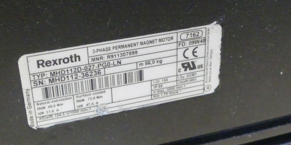 REXROTH MHD112D-027-PG0-LN
