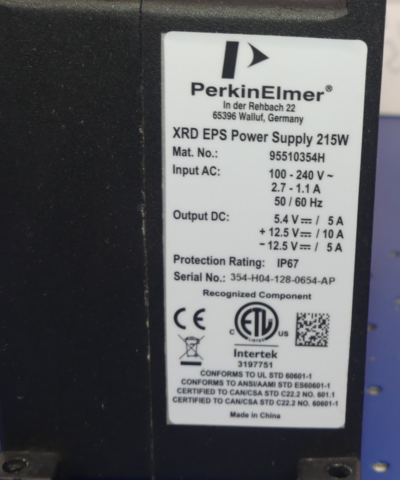 PERKINELMER XRD EPS POWER SUPPLY 215W