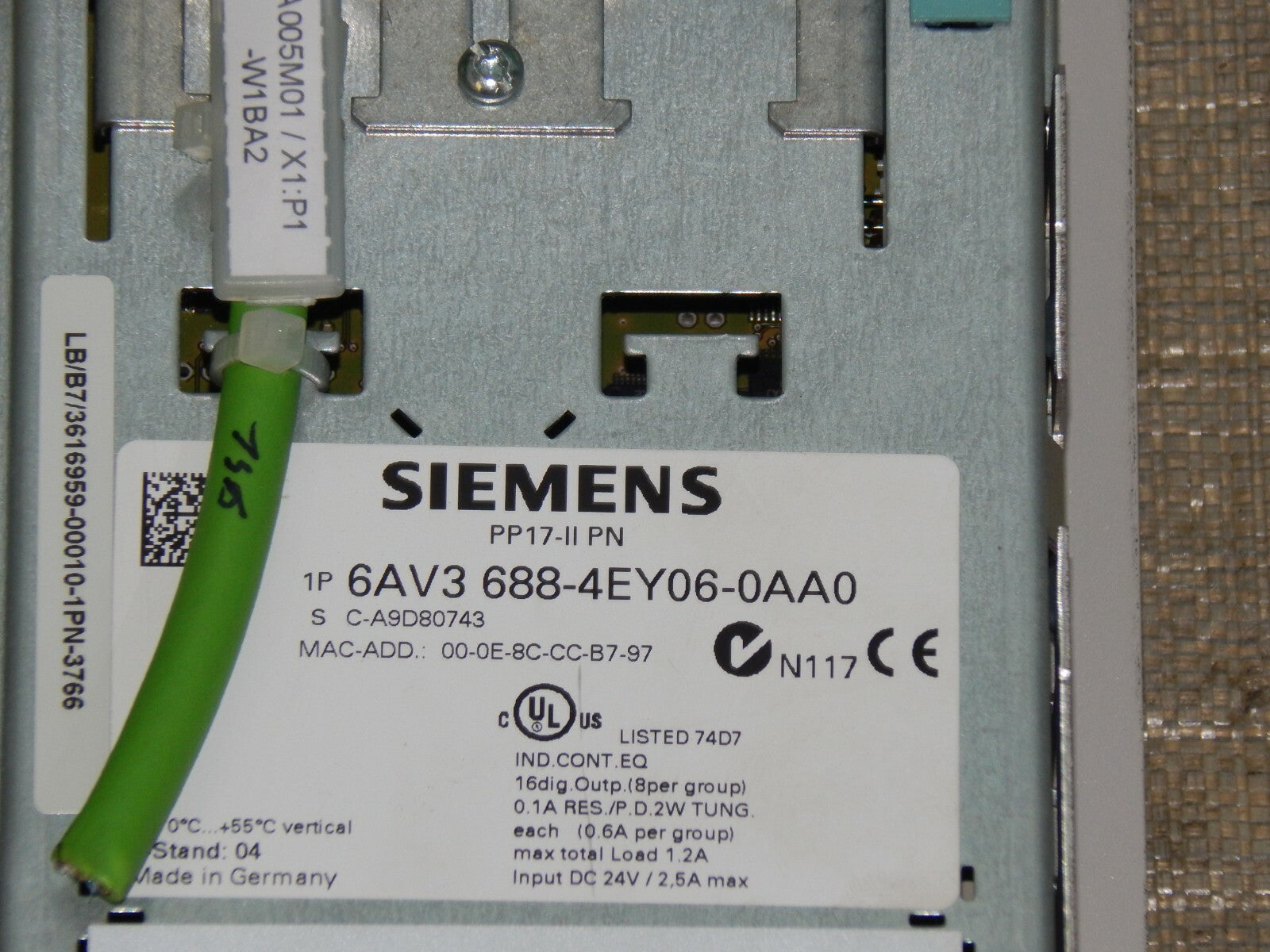 Siemens 6AV3 688-4EY06-0AA0 /  6AV3688-4EY06-0AA0  s. Bilder