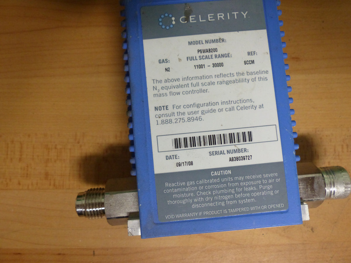 Celerity IN2  PSWAB20010013030000  30000 Sccm Masse Durchfluss Kontrolle