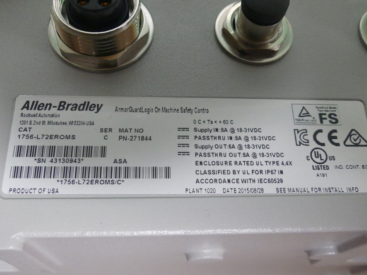 Sicherheitssteuerung Allen-Bradley  1756-L72EROMS