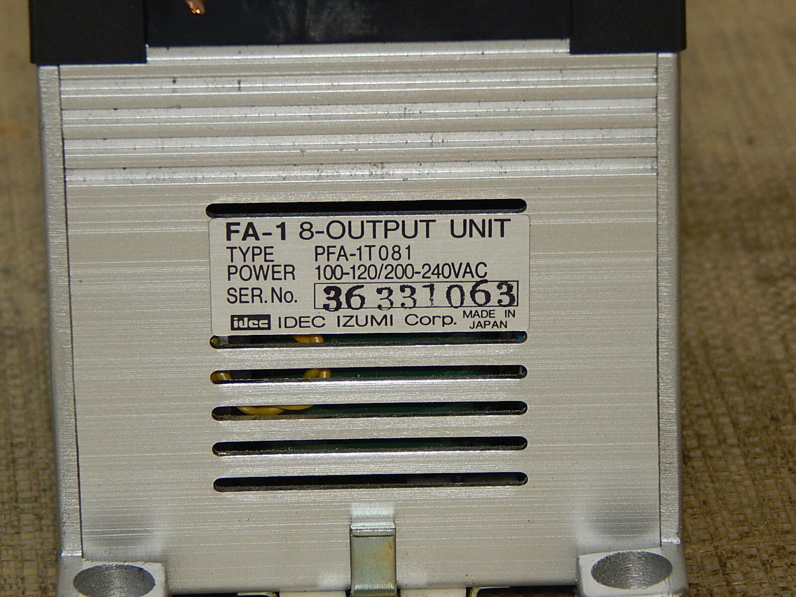  idec PFA-1T081 Output Unit used