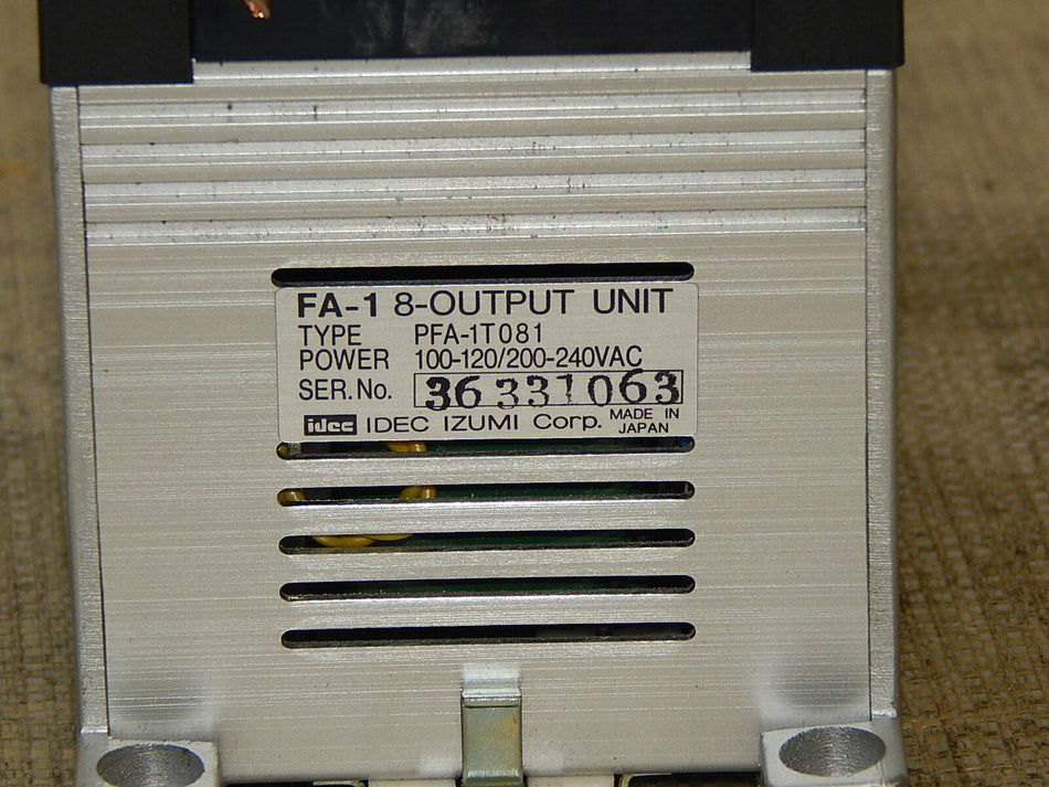  idec PFA-1T081 Output Unit used