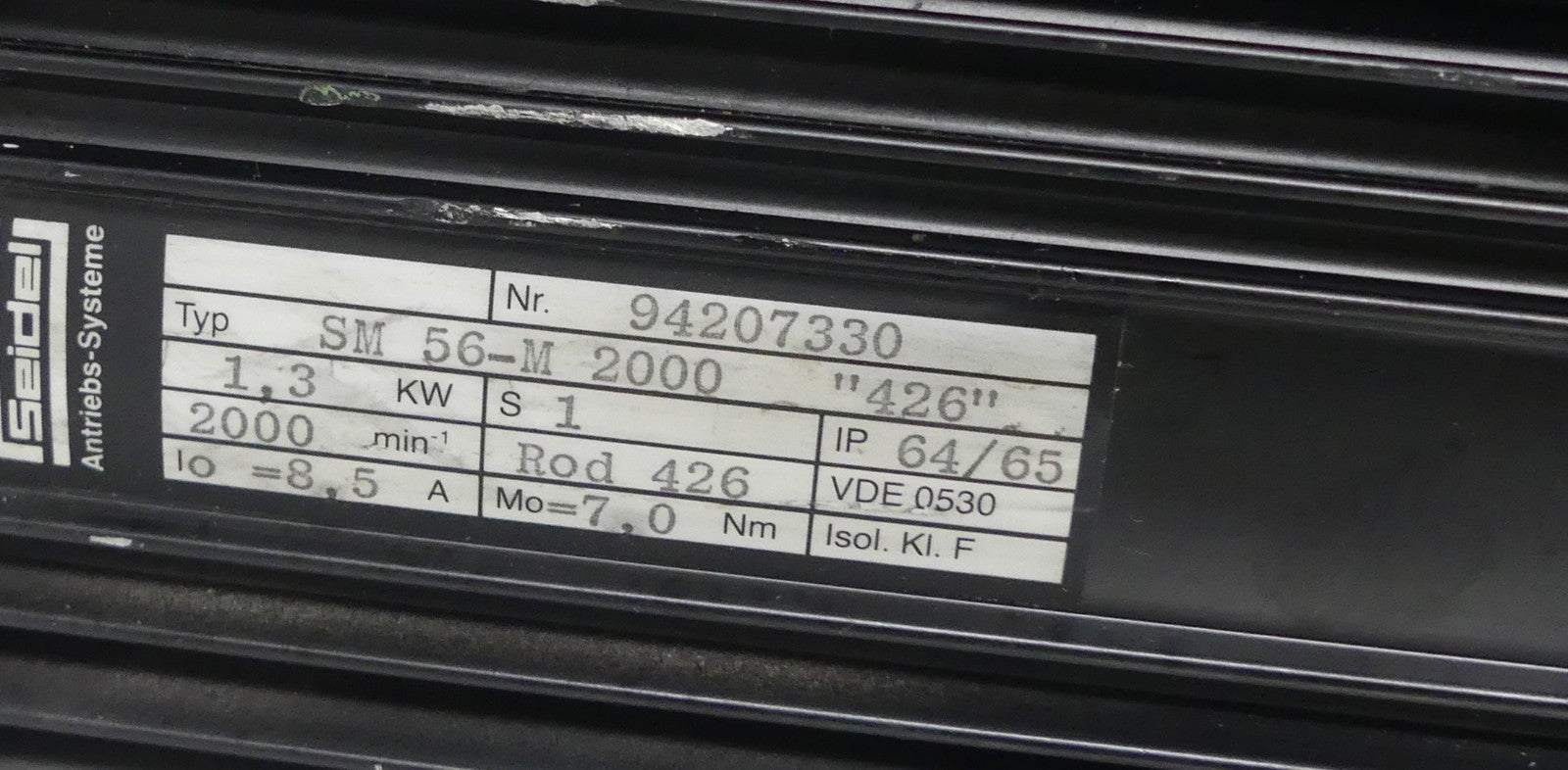 Seidel Servomotor SM 56-M 2000 "426"  SM56-M2000"426"