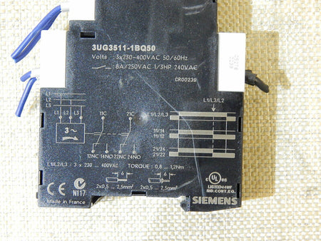 Siemens 3UG3511-1BQ50 Überwachungsrelais Used