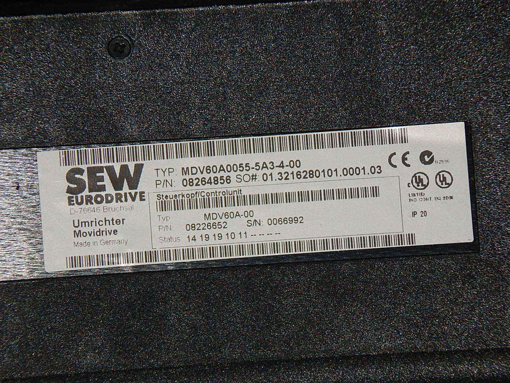 SEW  Frequenzumrichter Eurodrive MDV60A0055-5A3-4-00 s.Bilder