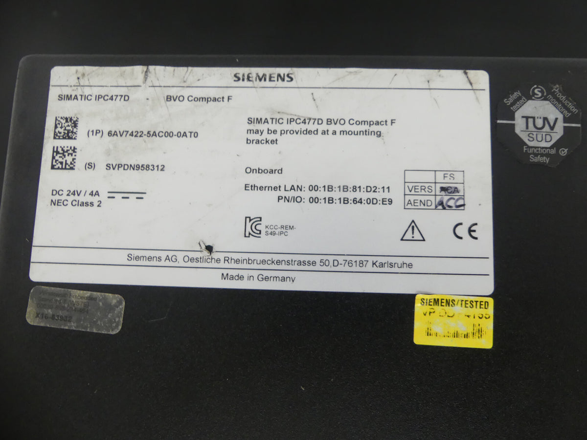 Siemens 6AV7422-5AC00-0AT0 leicht beschädigt S.Bilder