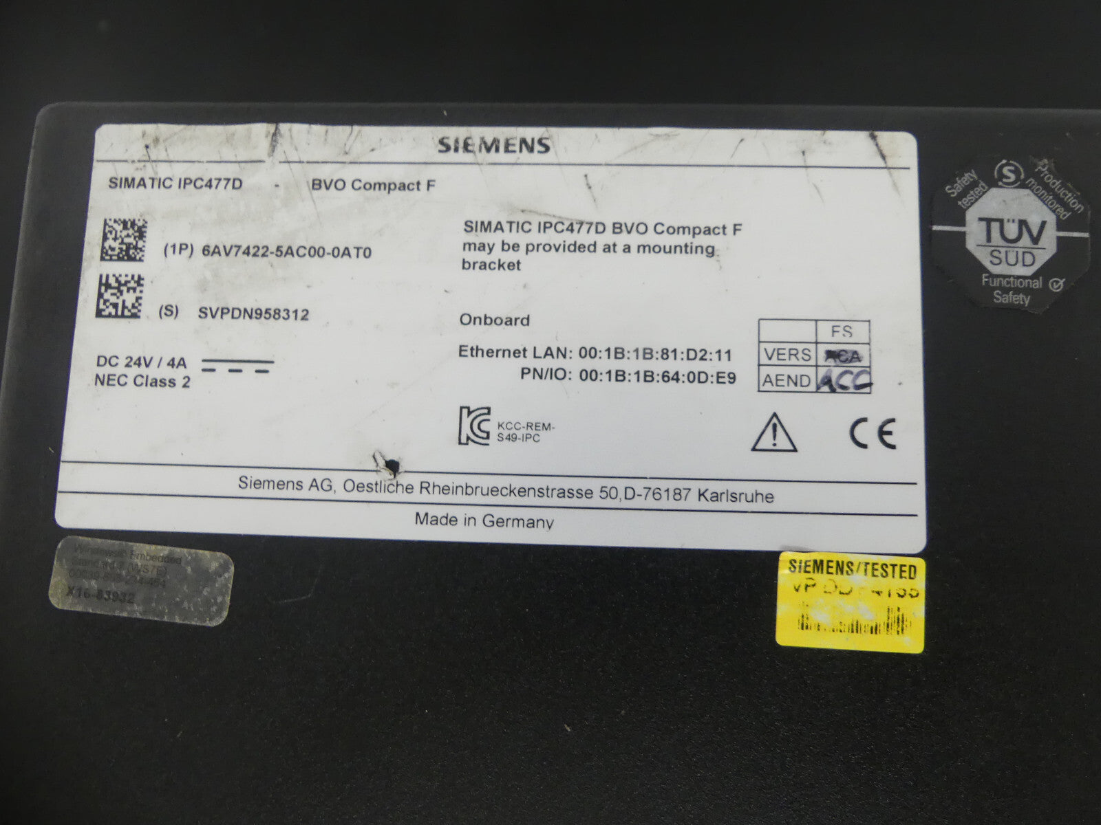 Siemens 6AV7422-5AC00-0AT0 leicht beschädigt S.Bilder