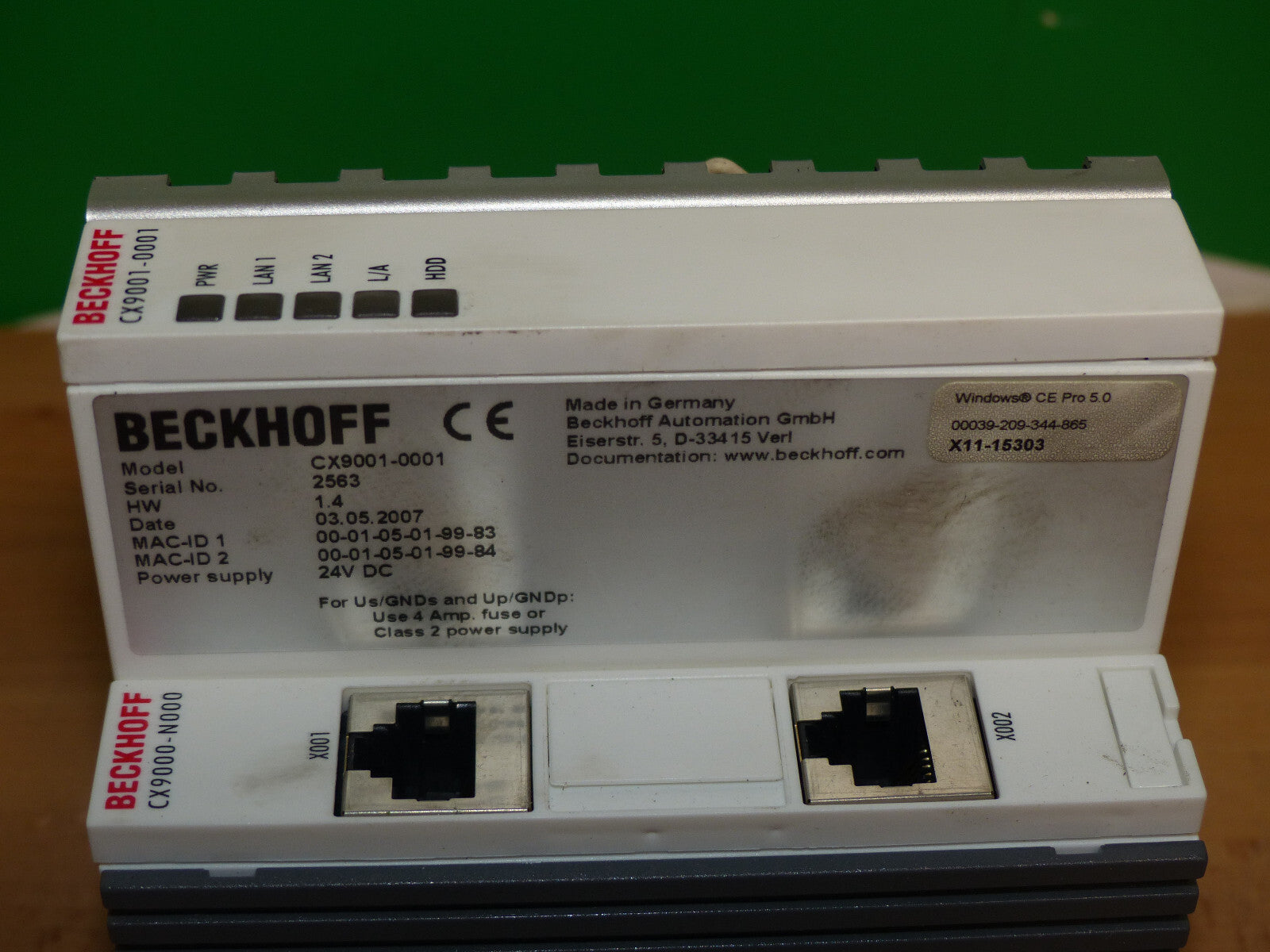 Beckhoff CX9001-0001 + CX9000-N000 used s.Bilder