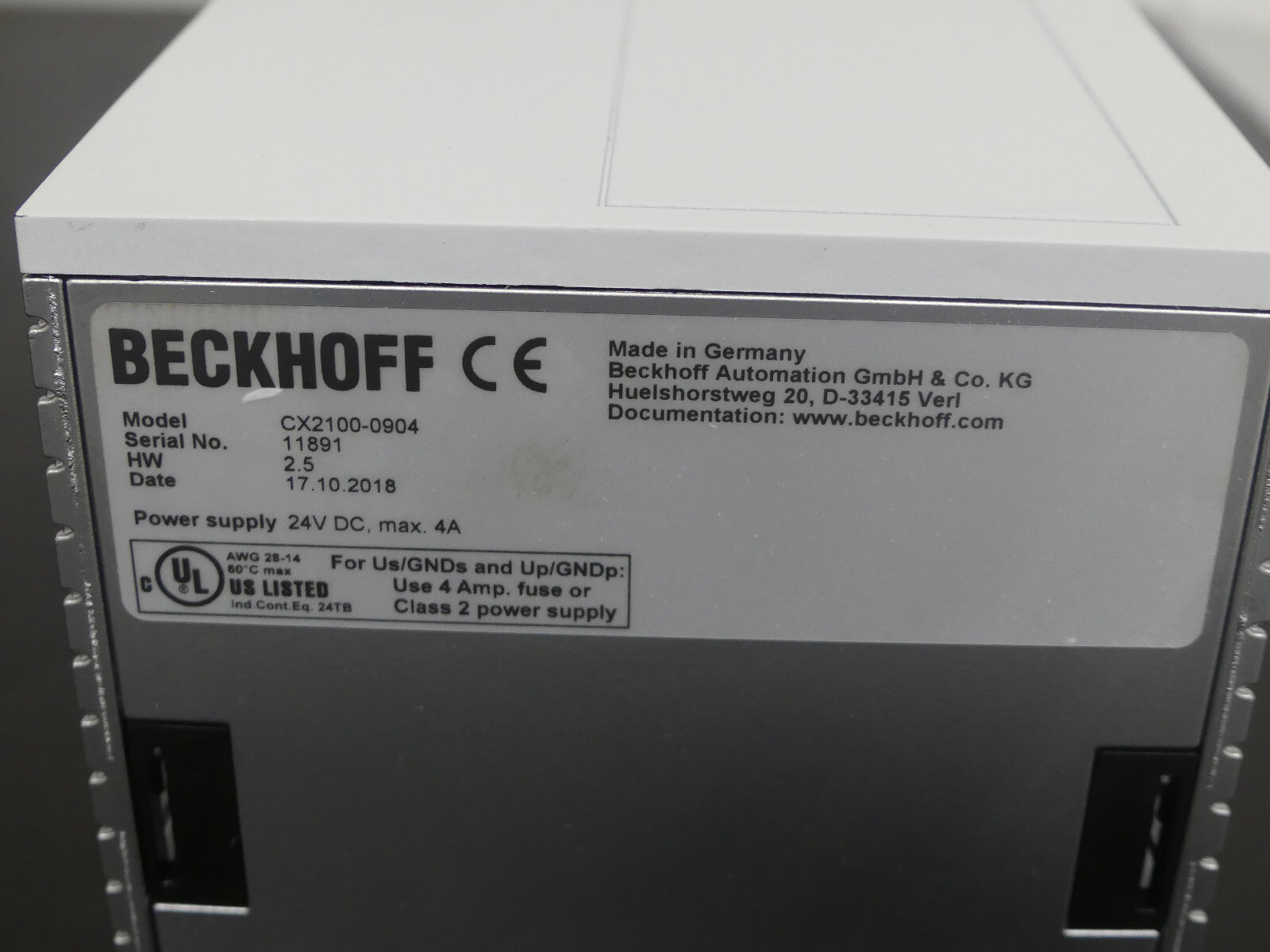 Beckhoff CX2100-0904 Netzteil