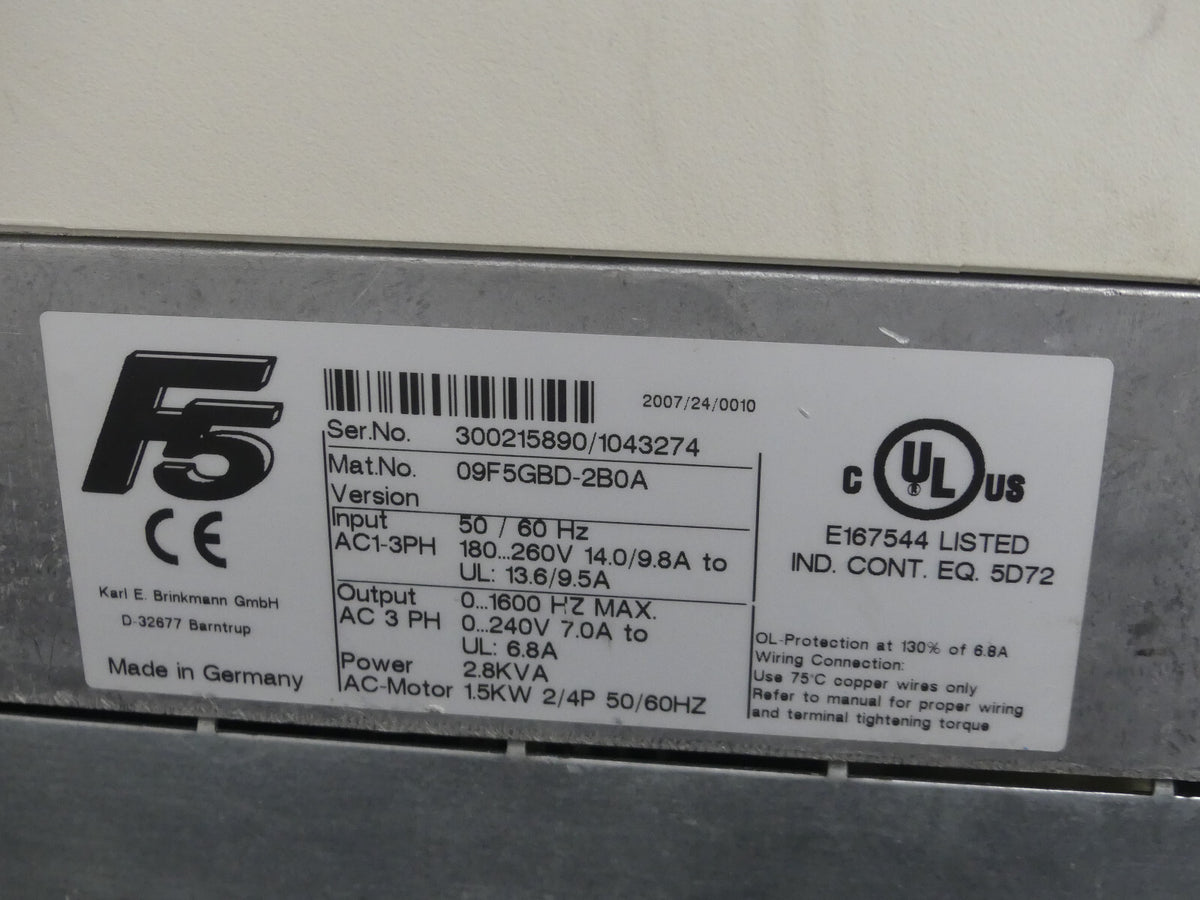 keb combivert 09.F5.GBD-2B0A