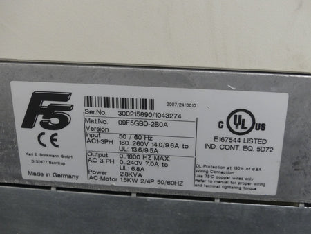 keb combivert 09.F5.GBD-2B0A