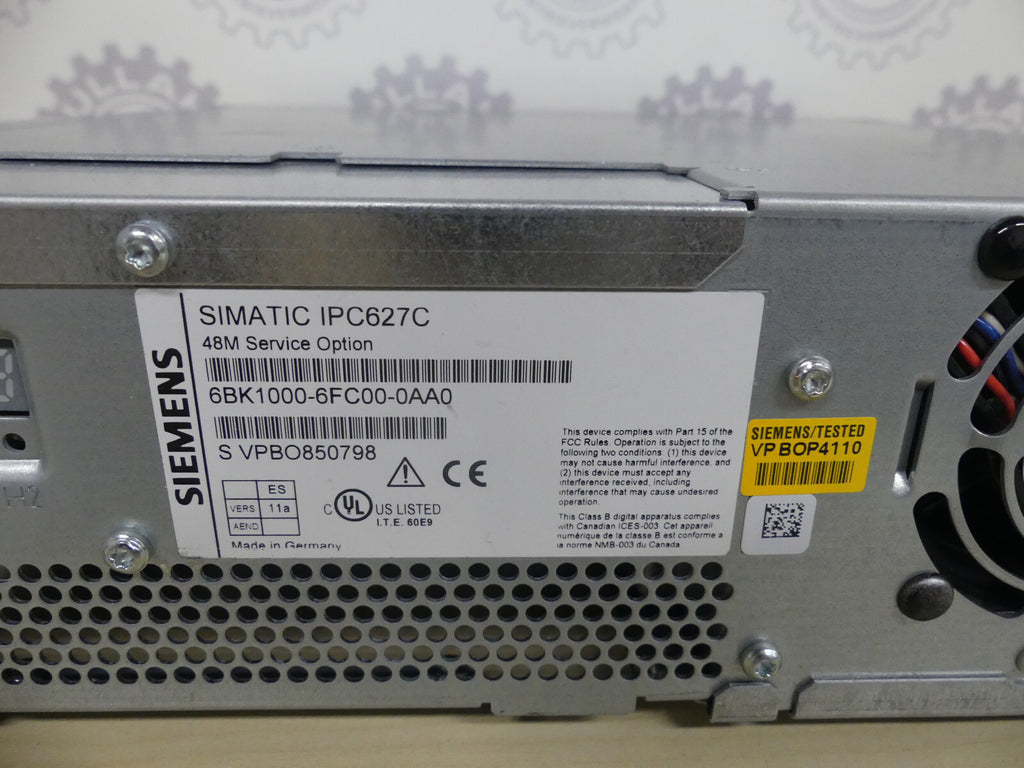 SIEMENS 6BK1000-6FC00-0AA0 SIMATIC BOX PC