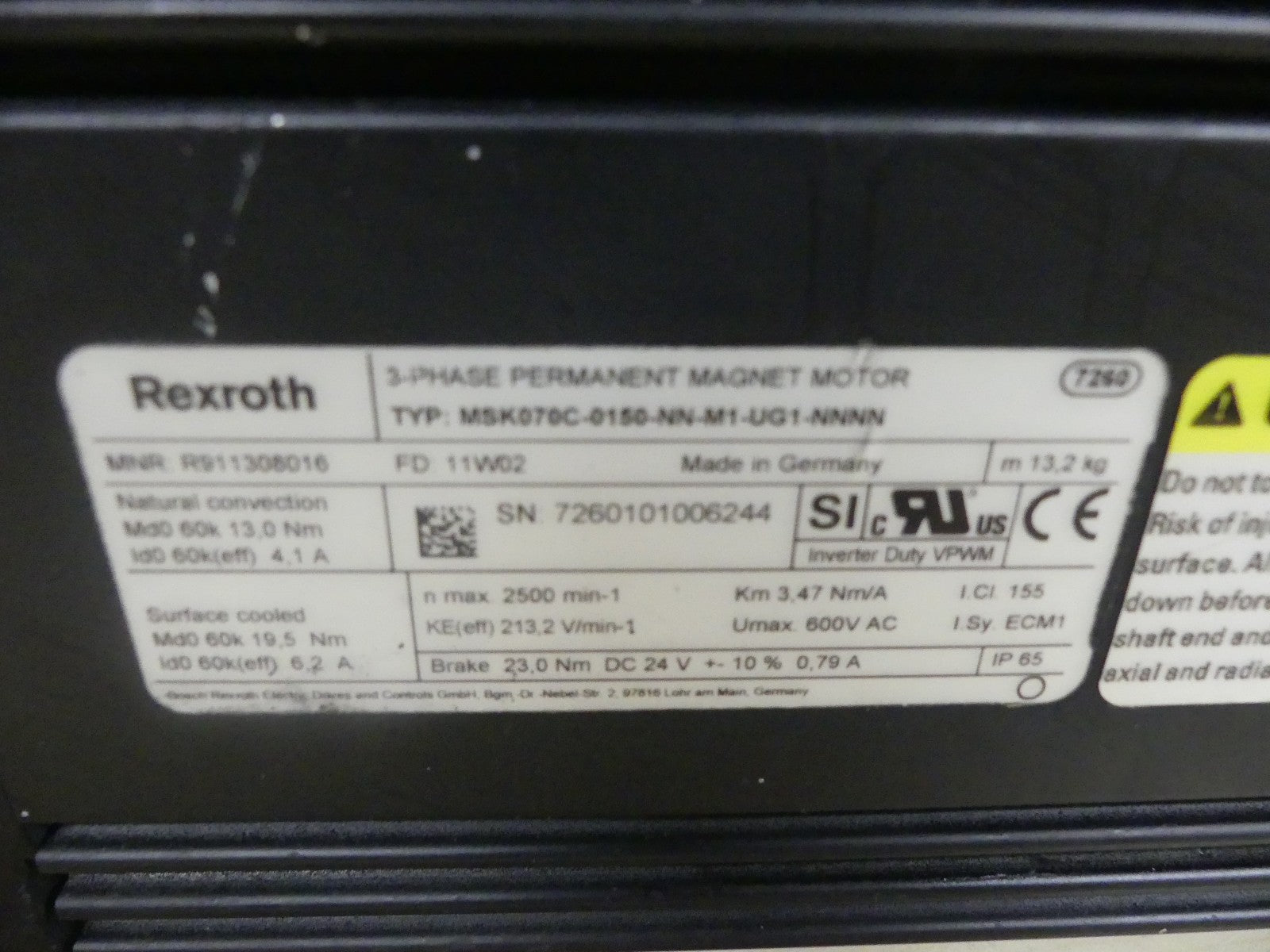 REXROTH MSK070C-0150-NN-M1-UG1-NNNN