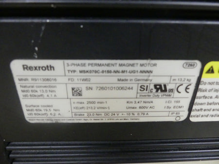 REXROTH MSK070C-0150-NN-M1-UG1-NNNN