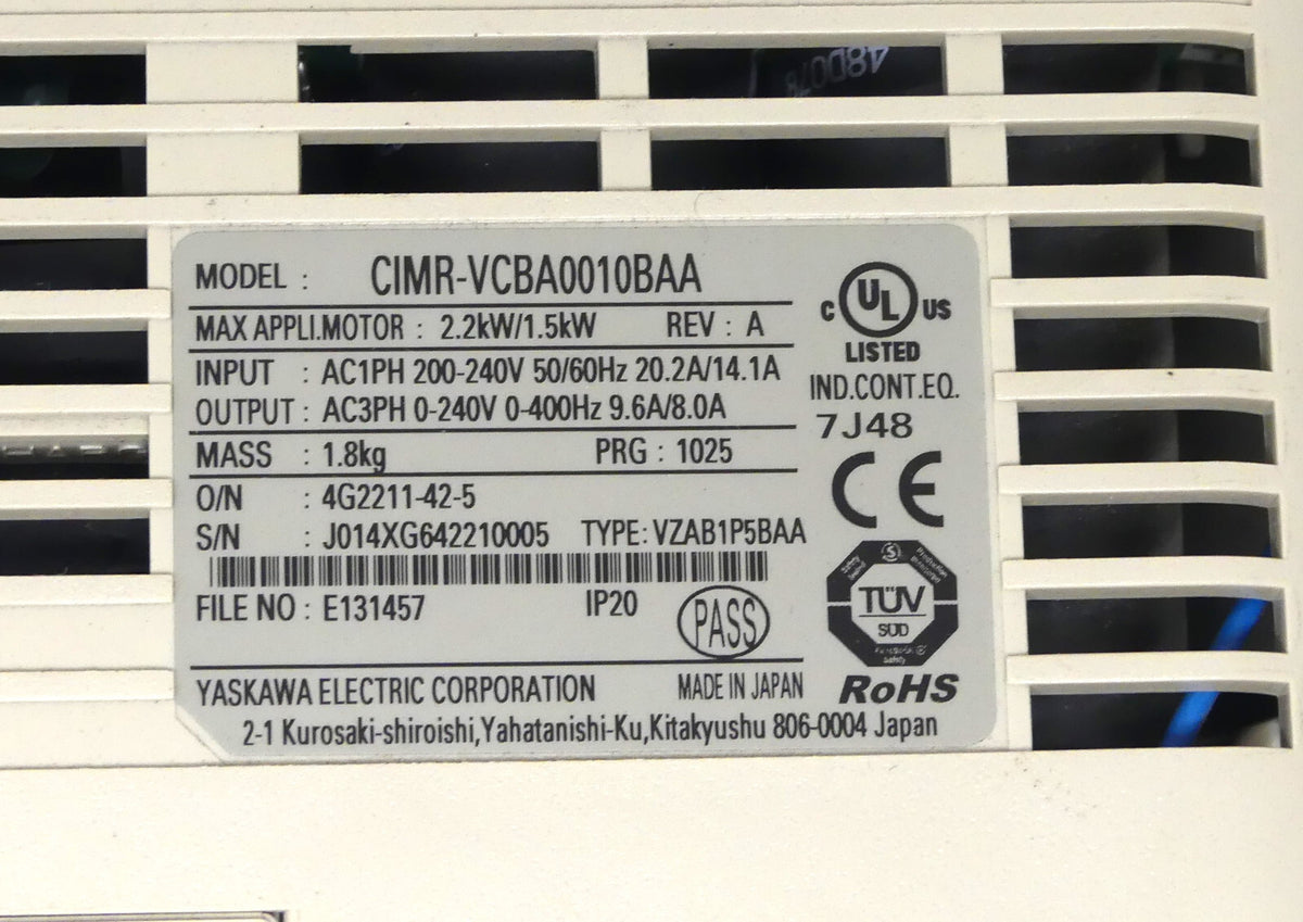 YASKAWA V1000 CIMR-VCBA0010BAA