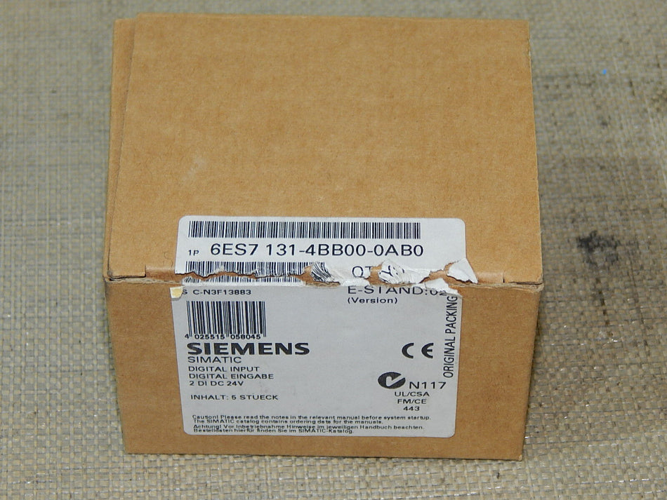 5x Siemens simatic S7 6ES7 132-4BB00-0AB0 // 6ES7132-4BB00-0AB0 / E-02