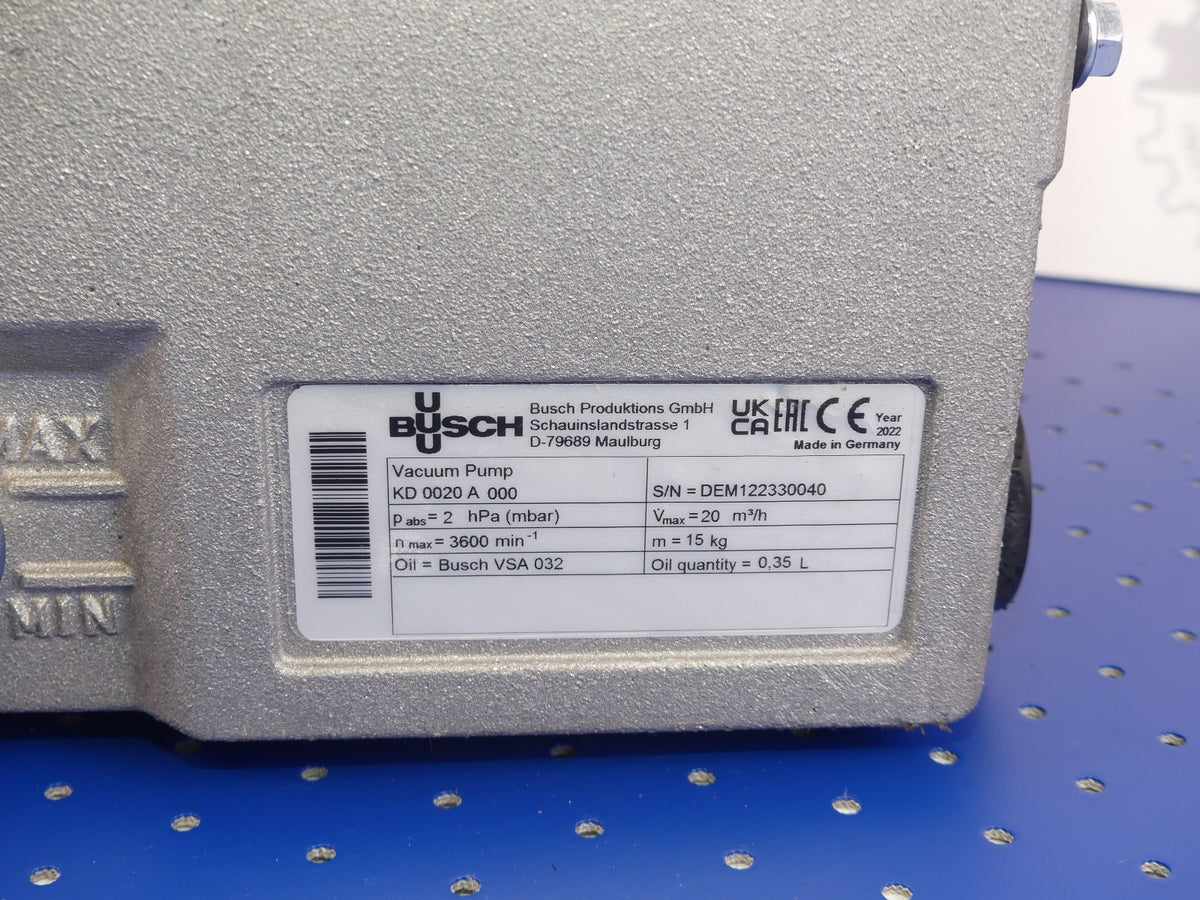 BUSCH R5 KD 0020 A 000 Vakuum pump