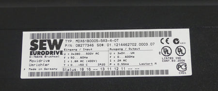 SEW MOVIDRIVE MDX61B0005-5A3-4-0T + DFP21B