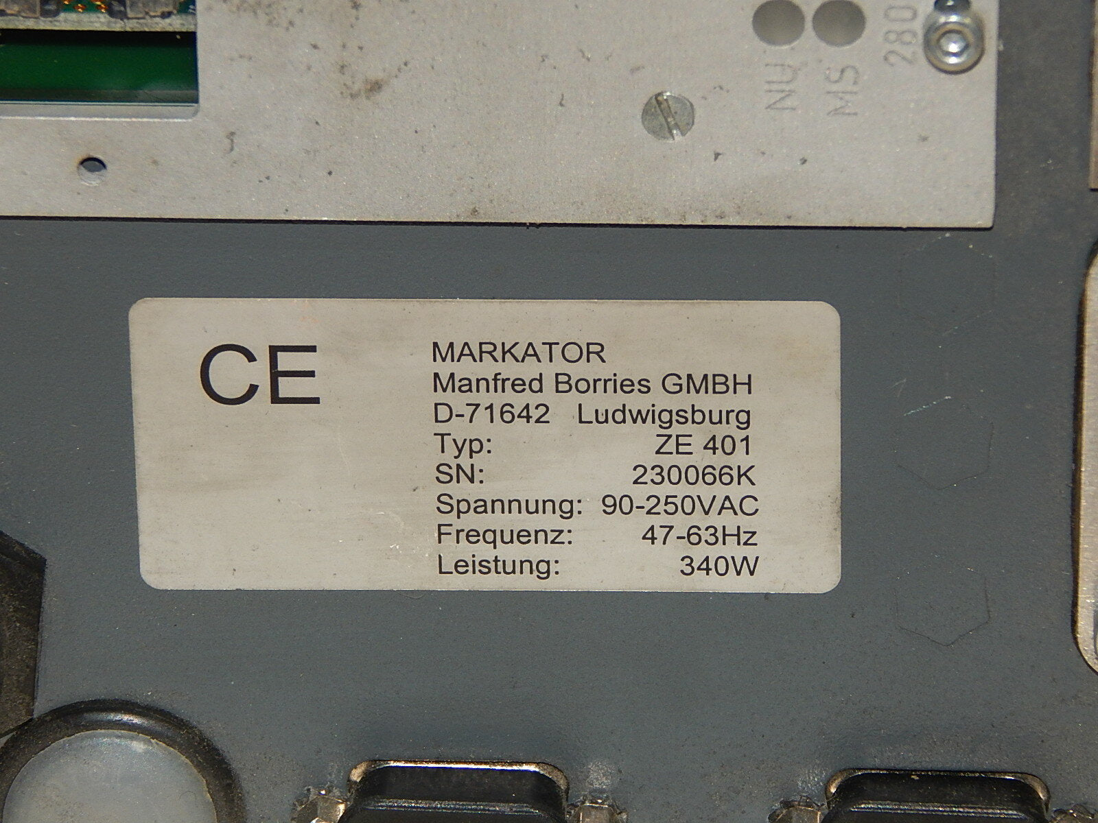  Markator MV-5 ZE 401 Steuereinheit für Markator Markierungssysteme Ungeprüft