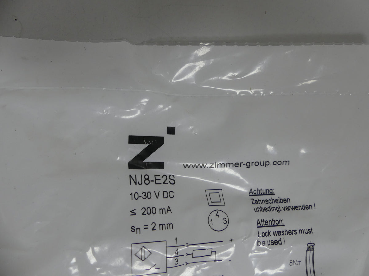 Zimmer Group NJ8-E2S Induktiver Näherungsschalter