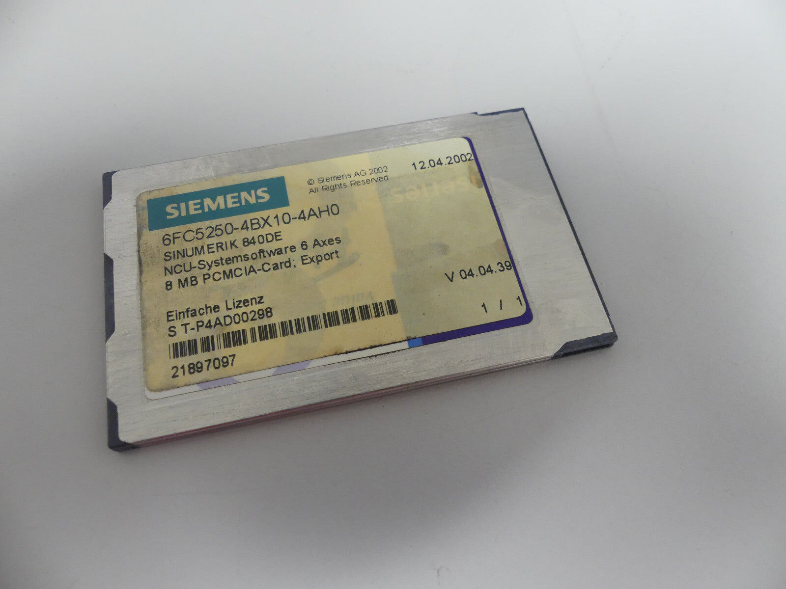 Siemens 6FC5250-4BX10-4AH0