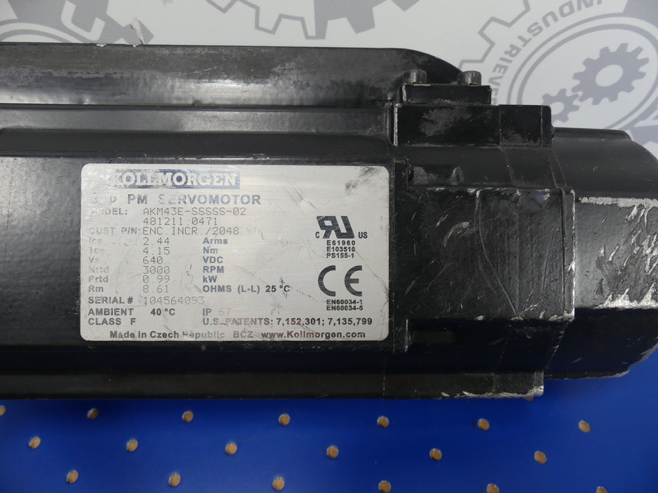Kollmorgen AKM43E-SSSSS-02 481211 0471