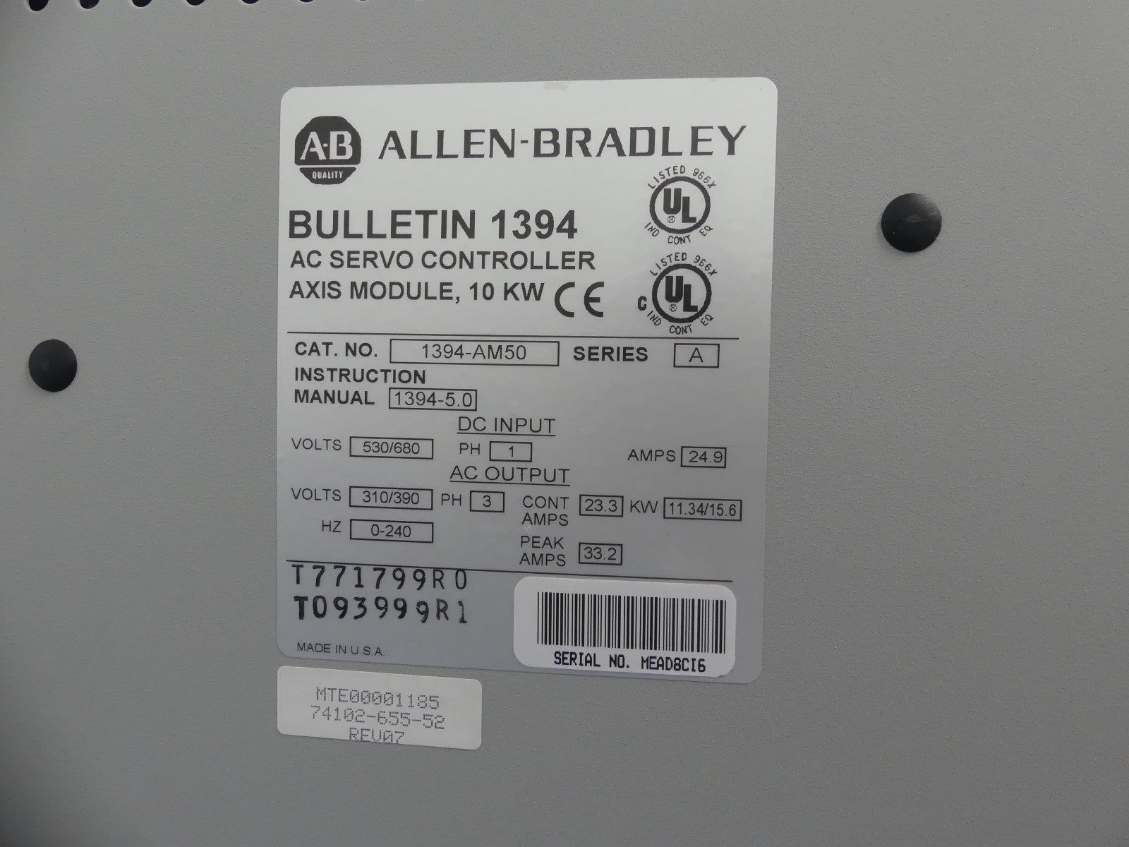 Allen Bradley 1394-AM50