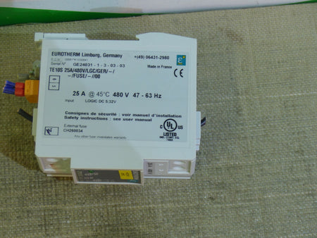 Eurotherm TE10S 25A/480V/LGC/GER/-/-FUSE/-//00  s.Bilder