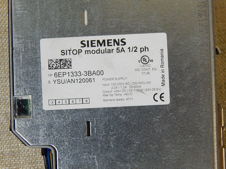 SIEMENS SITOP Modular Netzteil 5A 6EP1333-3BA00  Used